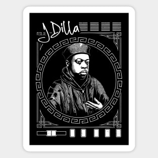 J Dilla / 90s Hip Hop Design Magnet